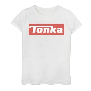 Простая красная футболка с графическим логотипом Tonka для девочек 7–16 лет Tonka