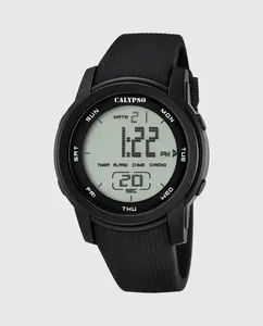 Мужские часы K5698/6 Color Splash из черной резины Calypso, черный