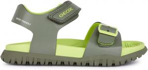 Мужские сандалии Geox на платформе, Military Lime