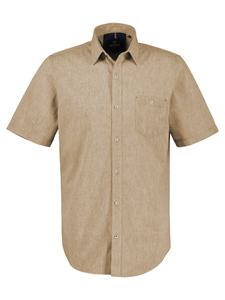 Рубашка на пуговицах классического кроя LERROS, бежевый