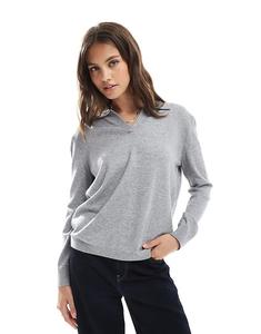 ONLY трикотажное поло серого цвета