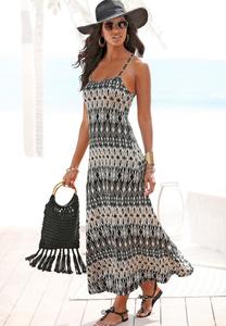 Платье макси LASCANA, черный