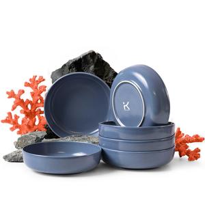 Набор тарелок KONSIMO, 18x5x18 см, синий