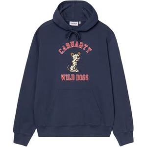 Унисекс худи FW25 с капюшоном Wild Dog Carhartt WIP, синий