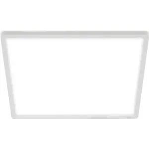 Светильник LED Panel 7156416 SLIM LED-панель с нейтральным белым светом, потолочная лампа, 29,3x29,3x2,8 см, белый, 18 Вт, для гостиной и спальни Briloner Leuchten, черный