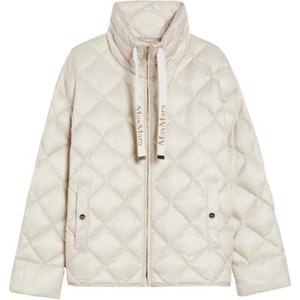 Куртка Max Mara The Cube Pisoft утепленная на молнии с кулиской MaxMara, бежевый