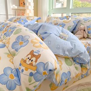 Antarctic Комплект постельного белья 4 предмета, простыня на резинке 180 см, пододеяльник 200x230 см, цвет Fei - Playful Squirrel
