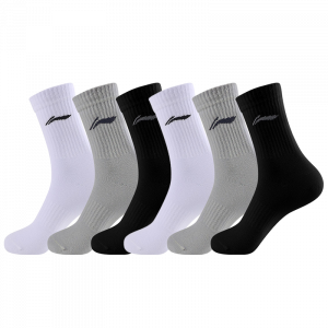 LINING Носки Crew Unisex Black White Gray