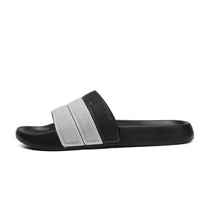 Резиновые тихие износостойкие тапочки-слайды мужские XIMO BULL, Black Gray