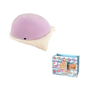 Плюшевая игрушка мультяшная щука 40см/50см/60см/80см высота MORTEN SOLUM, фиолетовый