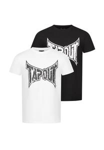 Мужская футболка стандартного кроя, двойная упаковка AMBOYN TAPOUT, черно-белый