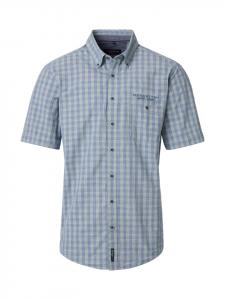 Повседневная рубашка с короткими рукавами зеленого цвета CASAMODA