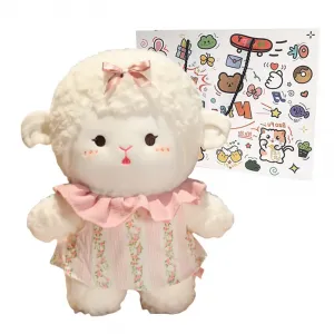 Плюшевая кукла Alpaca Cloud Sheep высотой 25см/35см/45см Howard, Pink+Shopping Bag