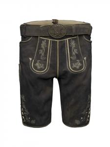 KRÜGER Кожаные брюки Arendt темно-коричневого цвета