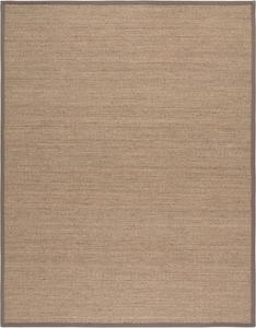 Ковер SAFAVIEH, 244 x 305 см, - коллекция Natural Fiber - большой - Natural & Grey, Seagrass, идеально для гостиной, спальни, столовой (NF111P)