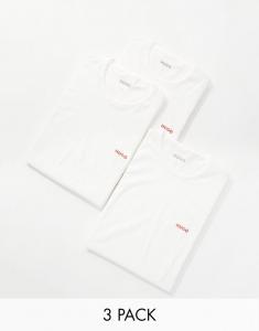 Белая футболка-тройка Hugo Bodywear Hugo Red