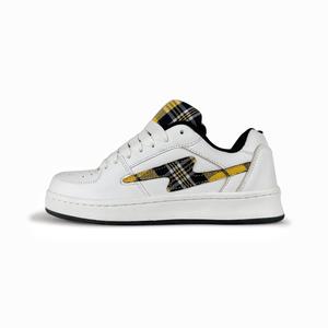 Rongchuan Нескользящие, износостойкие, легкие, низкие кроссовки для скейтбординга, унисекс, шотландские, белые, желтые