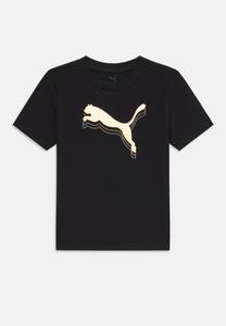 Футболка Puma TEE UNISEX, Black/Gold Coloured/Black