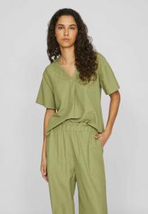 Блуза VIPRISILLA V NECK  VILA, зеленый