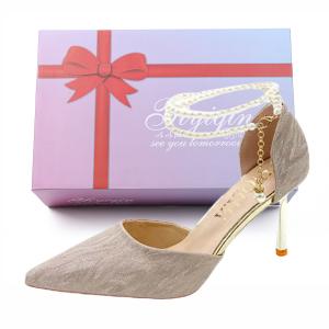 Take the Qin Стройные каблуки на шпильке 6 см женские черные в подарочной упаковке шампань голд, цвет Champagne Gold