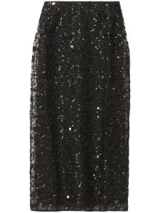 Fabiana Filippi юбка миди с пайетками, черный
