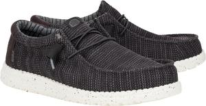 Лоферы Hey Dude Men's Wally Stretch Sox, Black/White