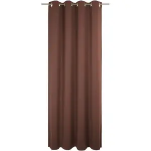 Штора Dim out с люверсами, 1 шт., по размеру Wirth, коричневый