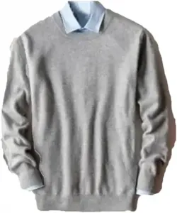 Мужской свитер из смеси кашемира и хлопка Slim Fit