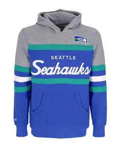 Худи с изображением главного тренера команды «Сиэтл Сихокс» в НФЛ. Mitchell & Ness, мультиколор
