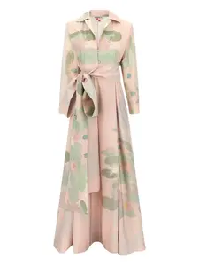 Макси-платье-рубашка Beatrice с цветочным узором Bernadette, розовый