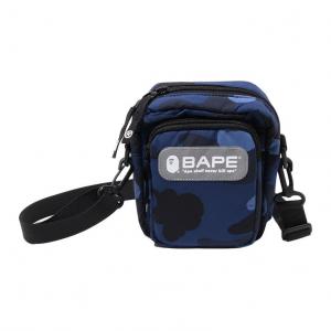 A BATHING APE Синтетическая поясная сумка мужская разноцветная, Dark Blue