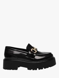 Lando кожаные лоферы на платформе с каблуком средней высоты Steve Madden, Black