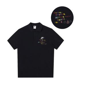 Nike Спортивная поло мужская black