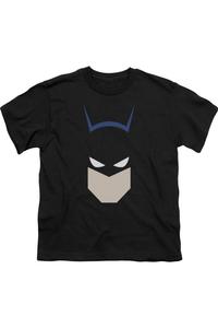 Футболка с коротким рукавом для детей с изображением головы Бэтмена Gildan, черный