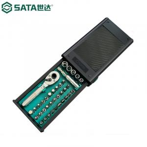 SATA бытовая крестообразная отвертка в форме цветка, набор из 37 предметов, мини-маленький набор ключей с храповым механизмом 05496A