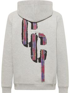 Худи с капюшоном на молнии Carlo Colucci Fabbri, mottled grey