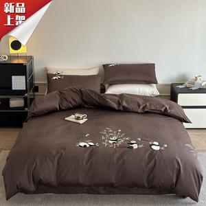 LUOLAI HOME Комплект постельного белья, 120 см, 3 предмета, цвет кофе