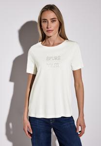 Футболка с принтом MIT WORDING Street One, кремовый