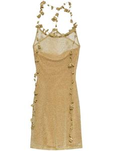 Cult Gaia платье Alonza, золотой