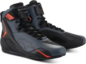 Мужские мотоциклетные ботинки Alpinestars Faster 4, Black Grey Red Fluo