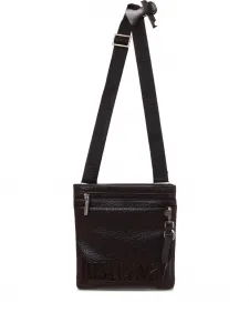 Сумка через плечо с логотипом Just Cavalli, коричневый