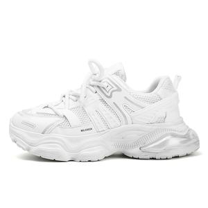 Black-tailed deer Чернохвостые оленята нескользящие дышащие легкие массивные низкие кроссовки мужские серо-белые, цвет White