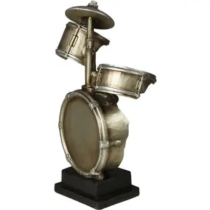 Декоративная фигурка Ambiente House «Барабанная фигура L» Ambiente Haus, цвет antik/silberfarben