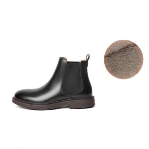 Челси 3,5 см мужские черно-коричневые BELLE, коричневые без подкладки