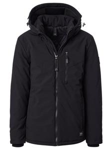 Casa moda Простая функциональная куртка черного цвета