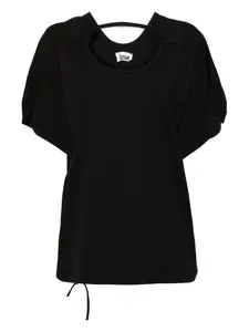 Футболка с вырезом Izzue, черный