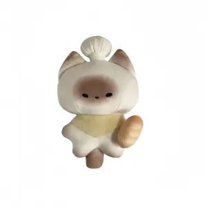 Китайский плюшевый хлеб в виде кота реалистичные животные плюшевые игрушки мягкая кукла высота 15см LOGISTAR