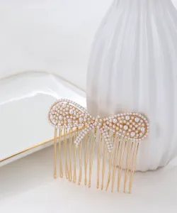 Гребень «Три четверки времени»/«Жемчужная лента» Three Four Time, цвет Gold