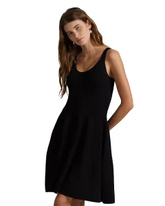 Платье-Свитер без рукавов крупной вязки Ralph Lauren, черный