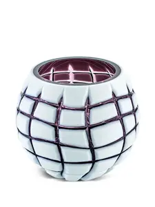 Ваза с геометричным узором, 22 см, Ivv, синий